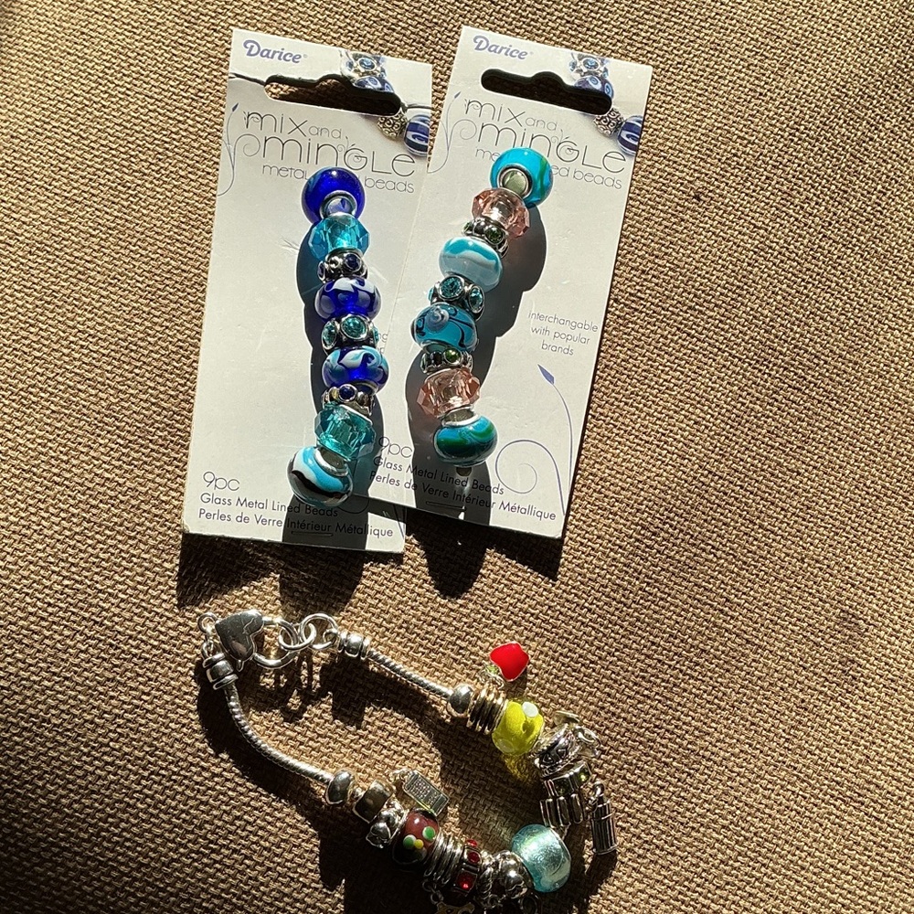 Charms and Bracelet.